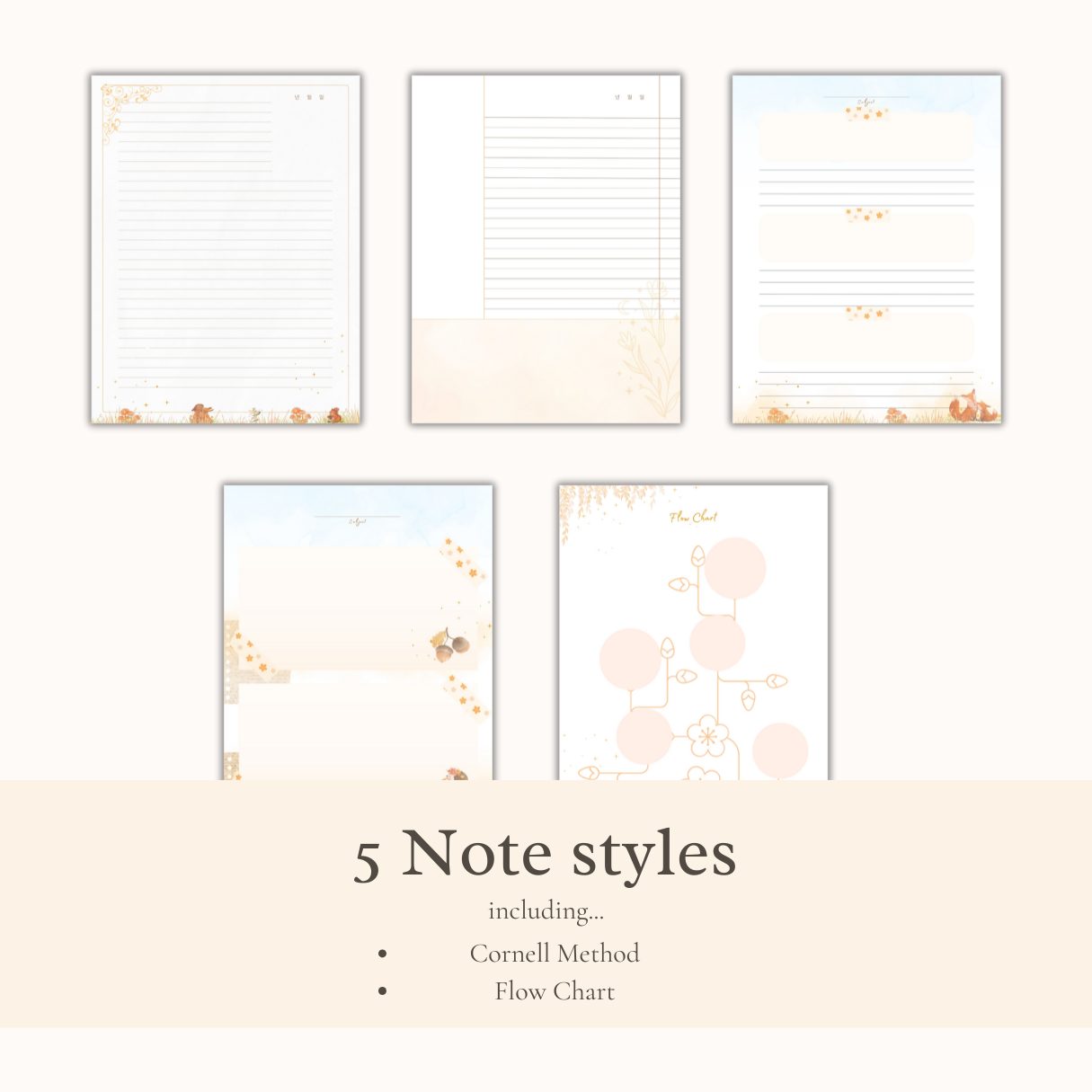 Enchanted Autumn: Korean Learning Journal