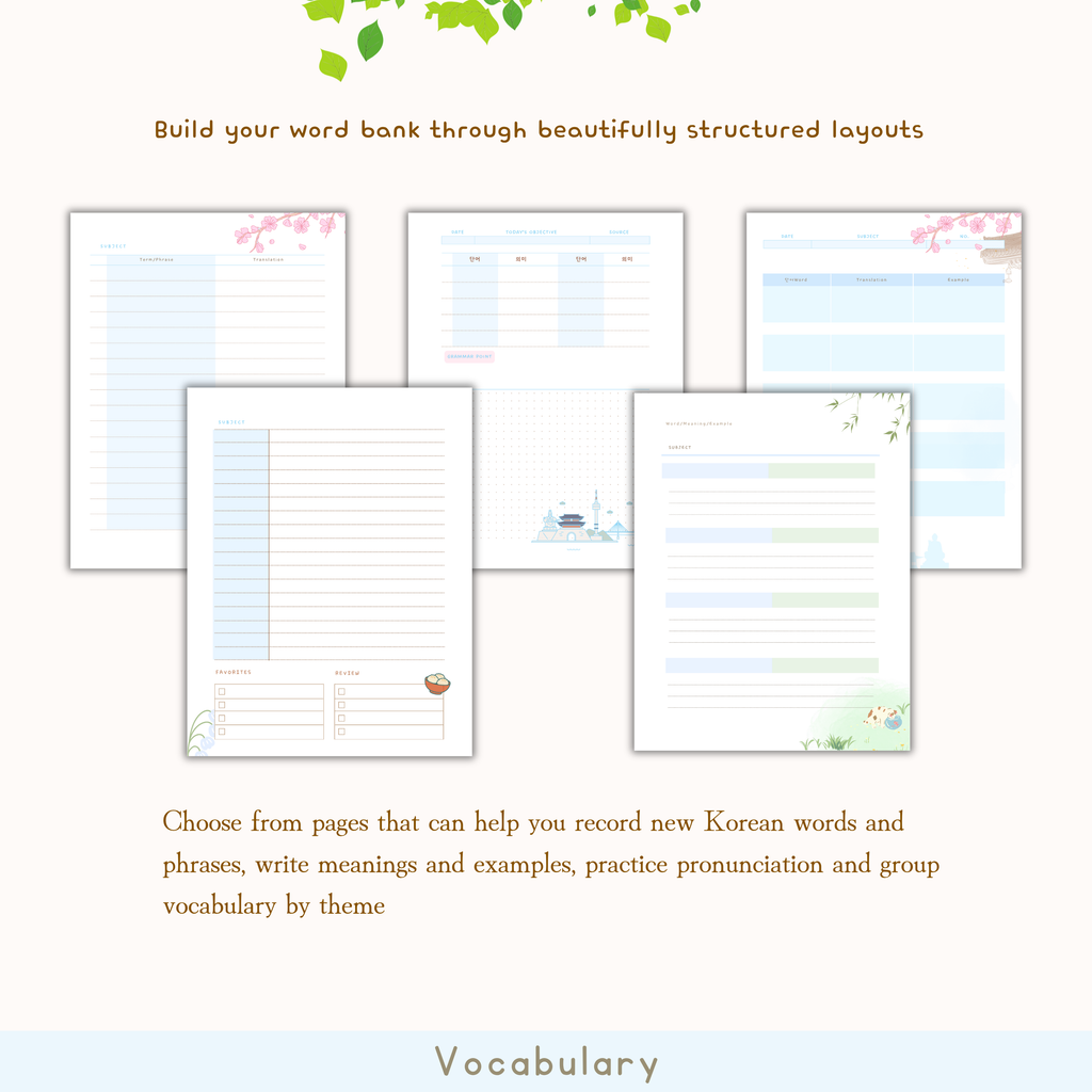 Little Wonders: Korean Learning Journal