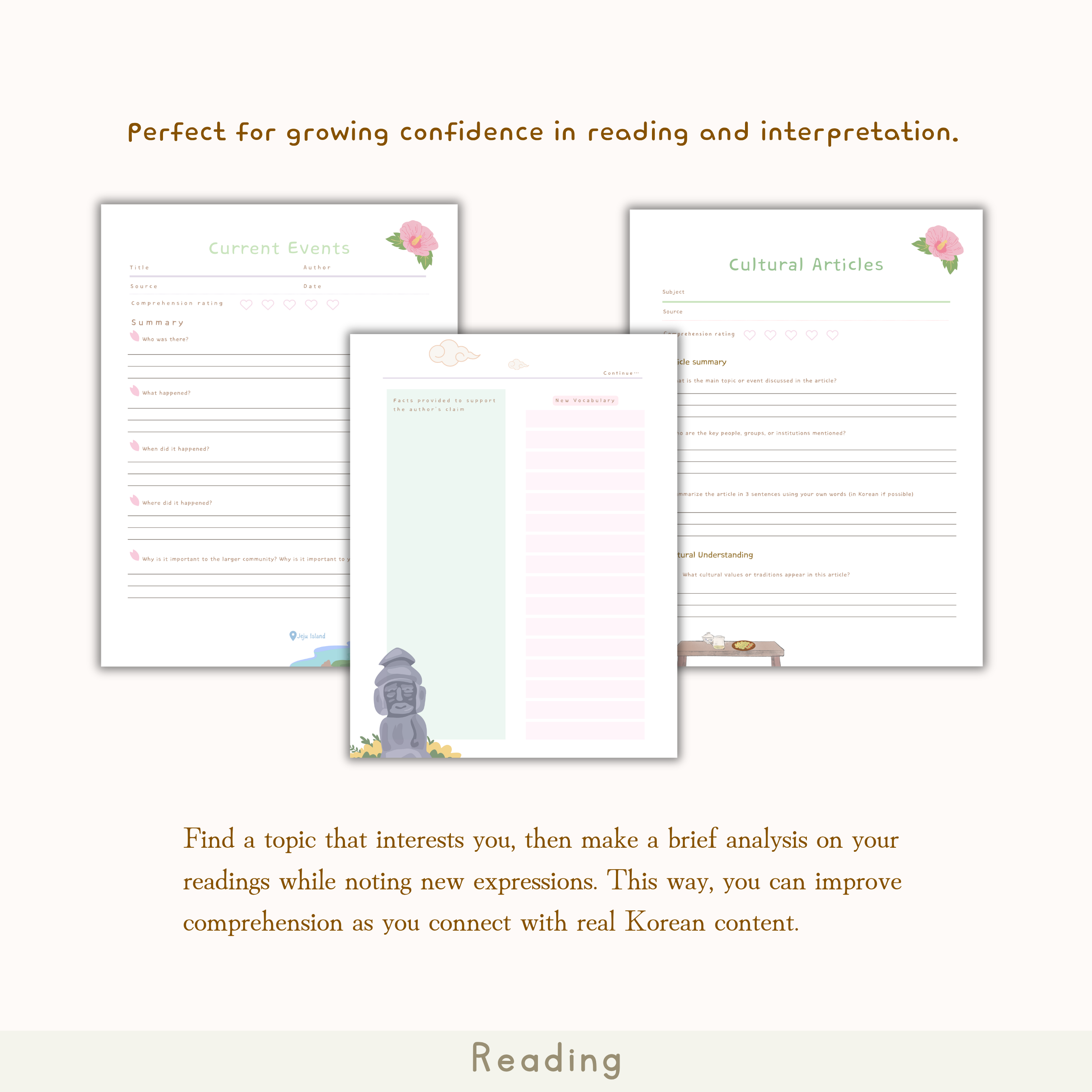 Little Wonders: Korean Learning Journal