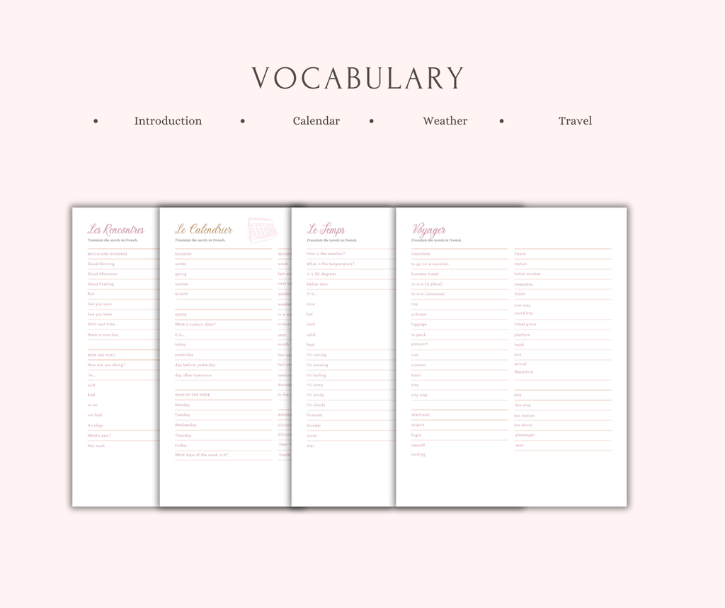 Paris Summer Dream: French Language Journal