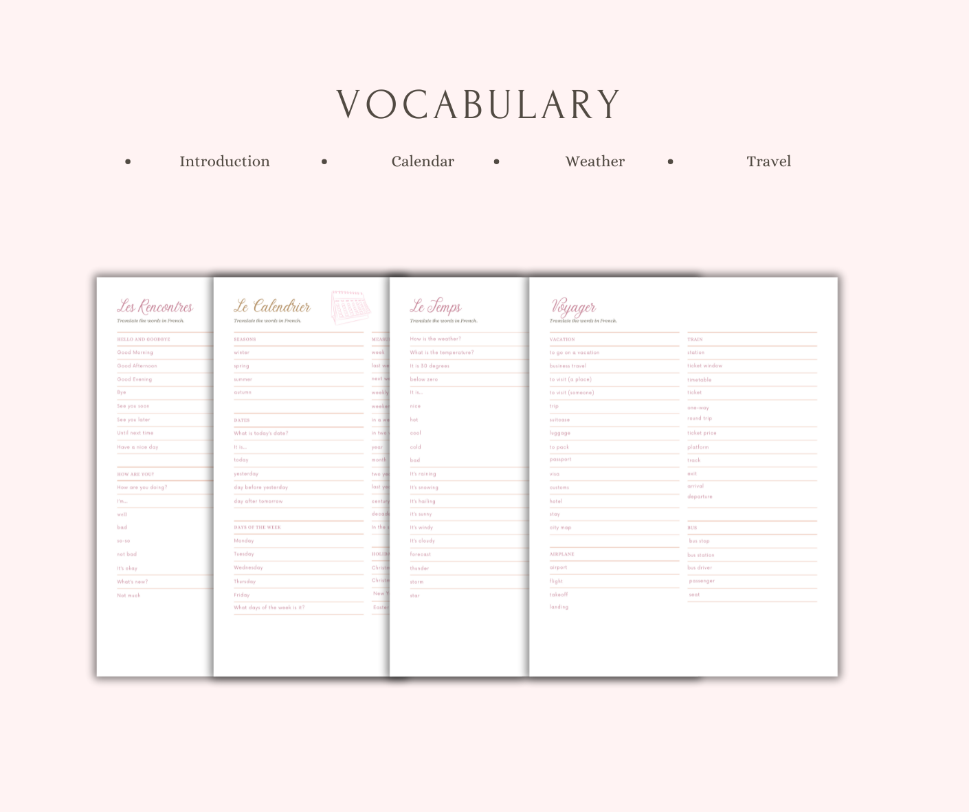 Paris Summer Dream: French Language Journal