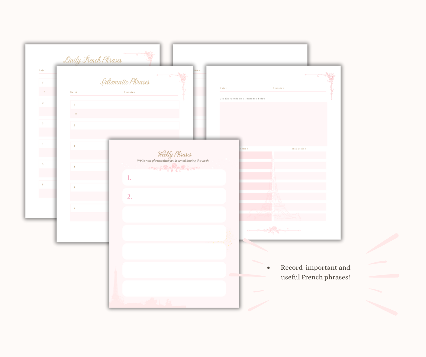 Paris Summer Dream: French Language Journal