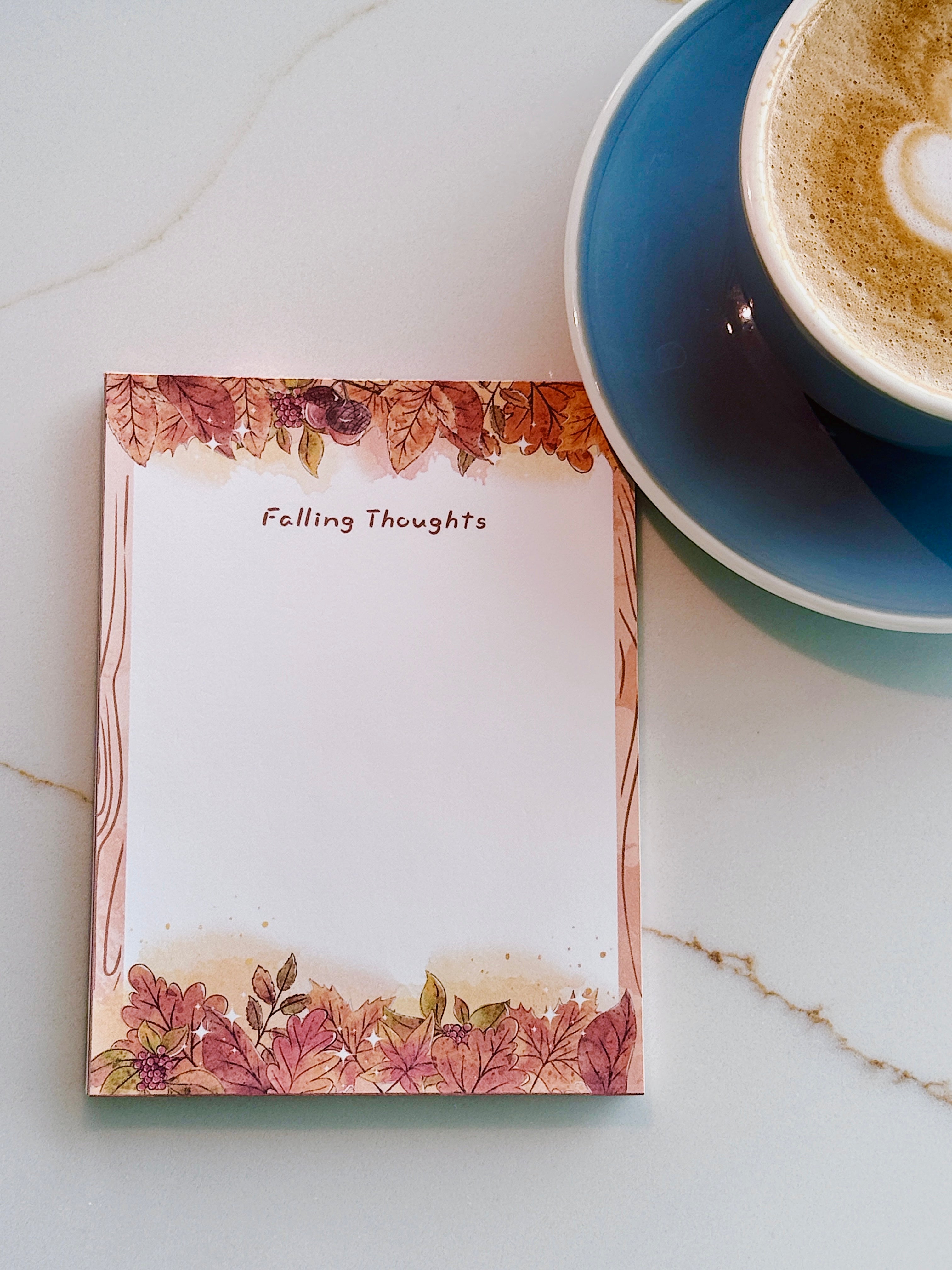 Falling Thoughts Memo Pad