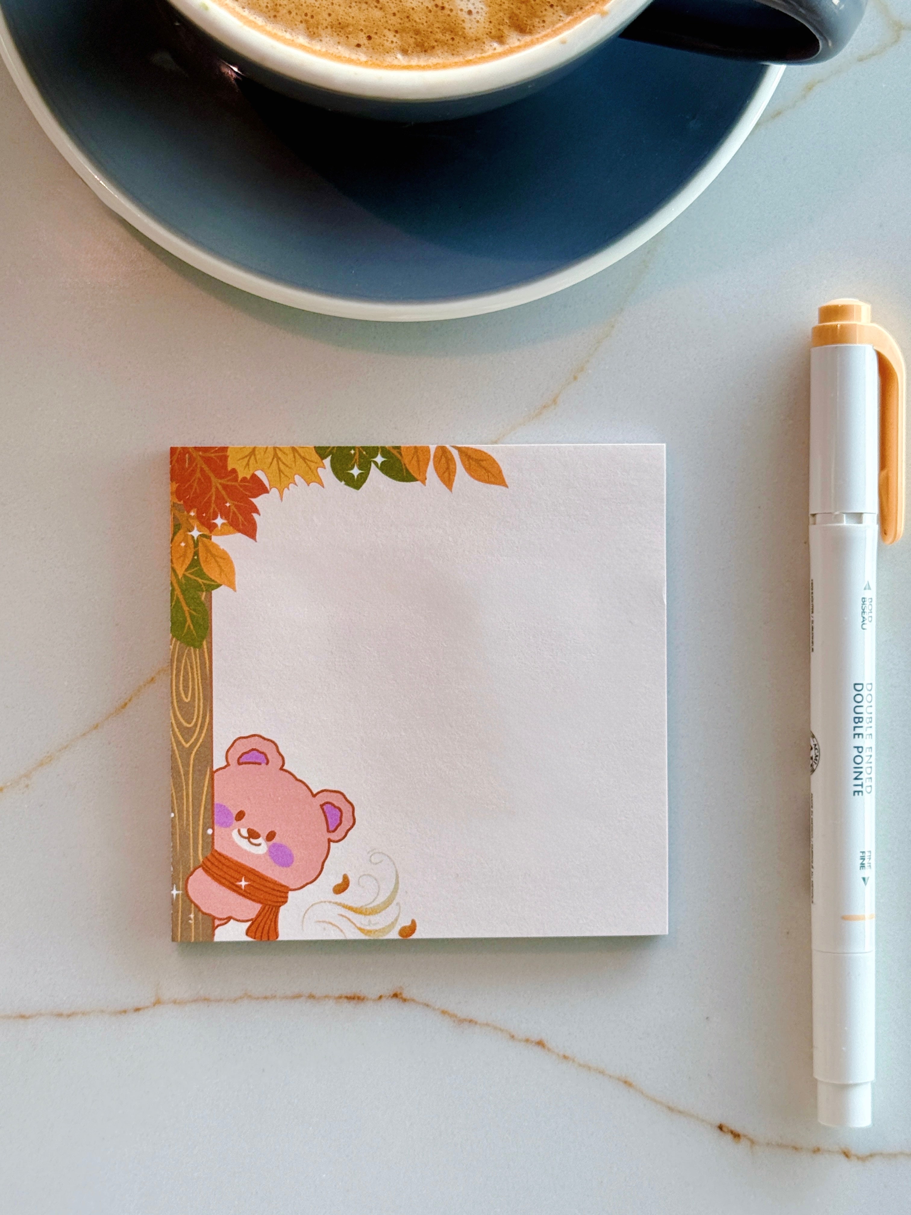 Peek-a-Boo Bear Sticky Notes