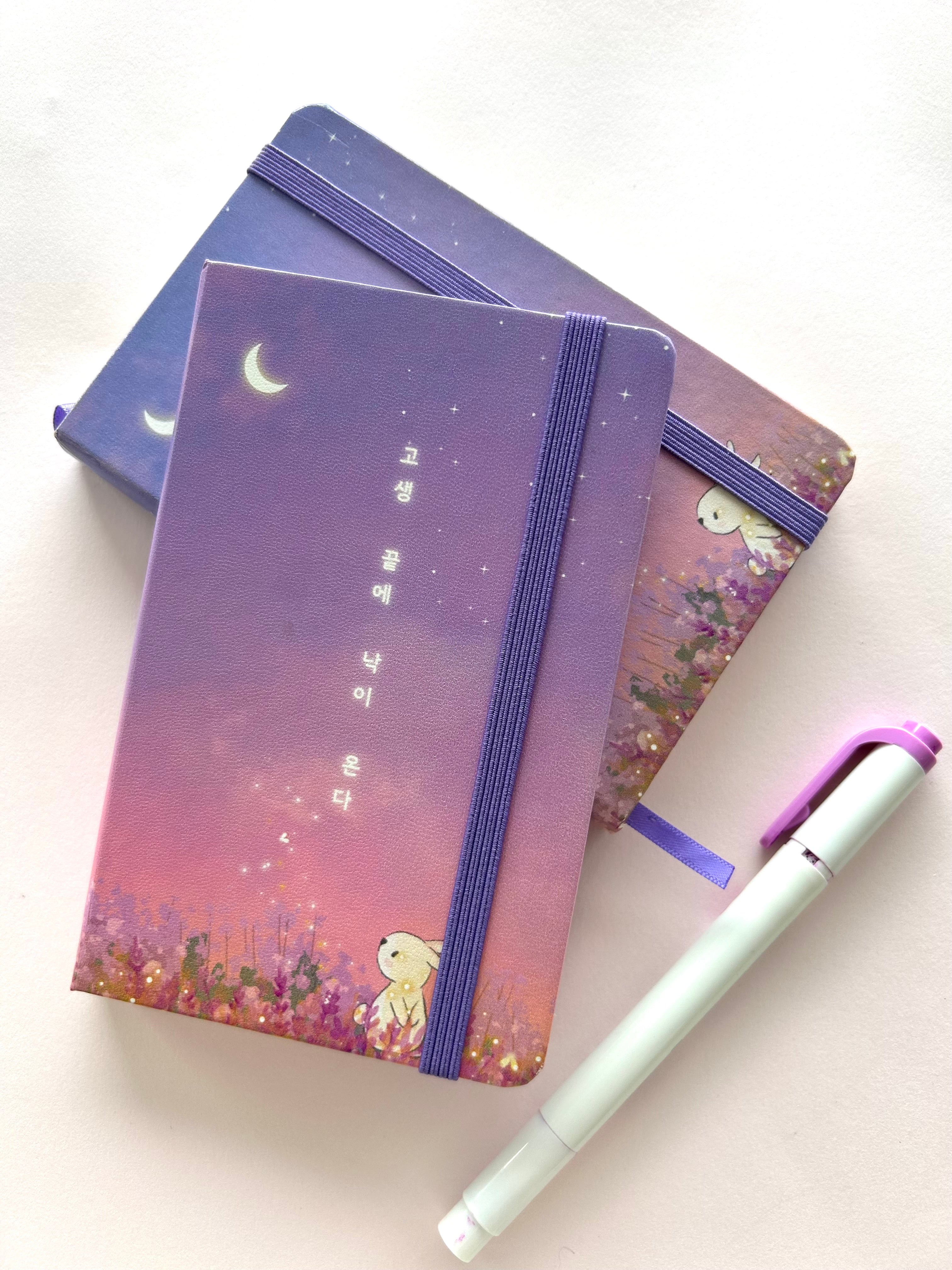 Twilight Meadows: A6 Leatherette Notebook