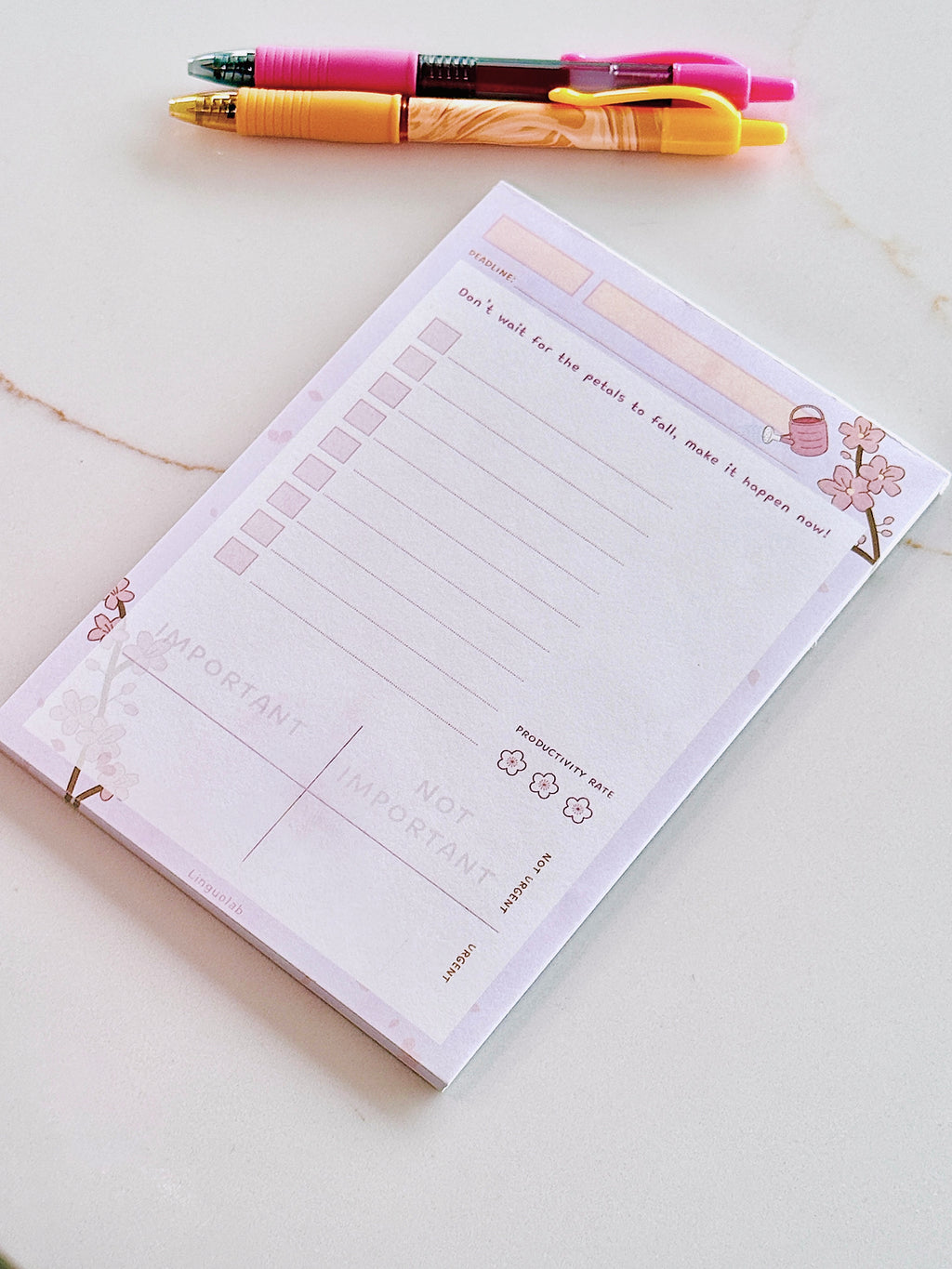 Make Today Bloom Memo Pad
