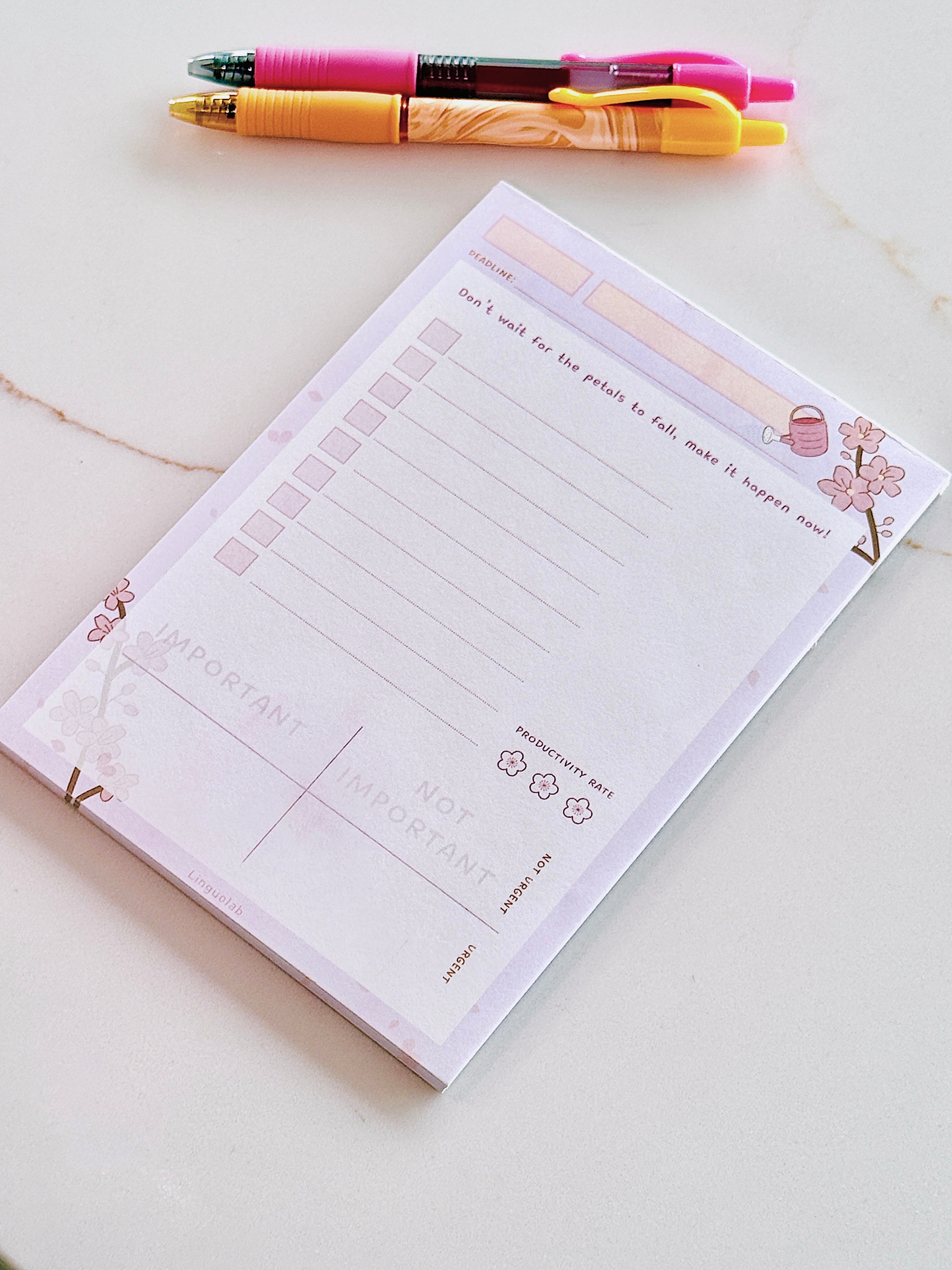 Make Today Bloom Memo Pad