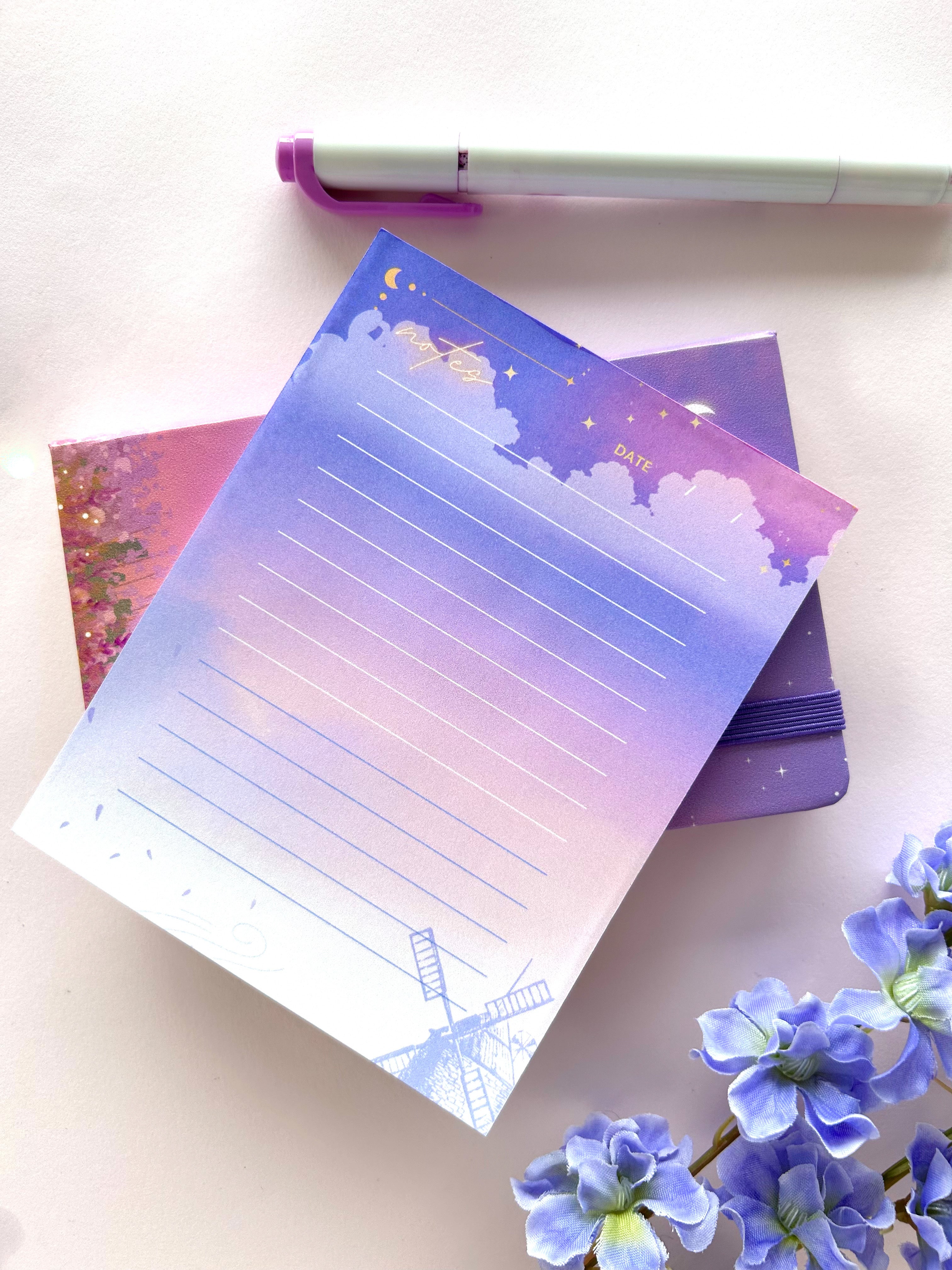 Lavender Sky Notepad