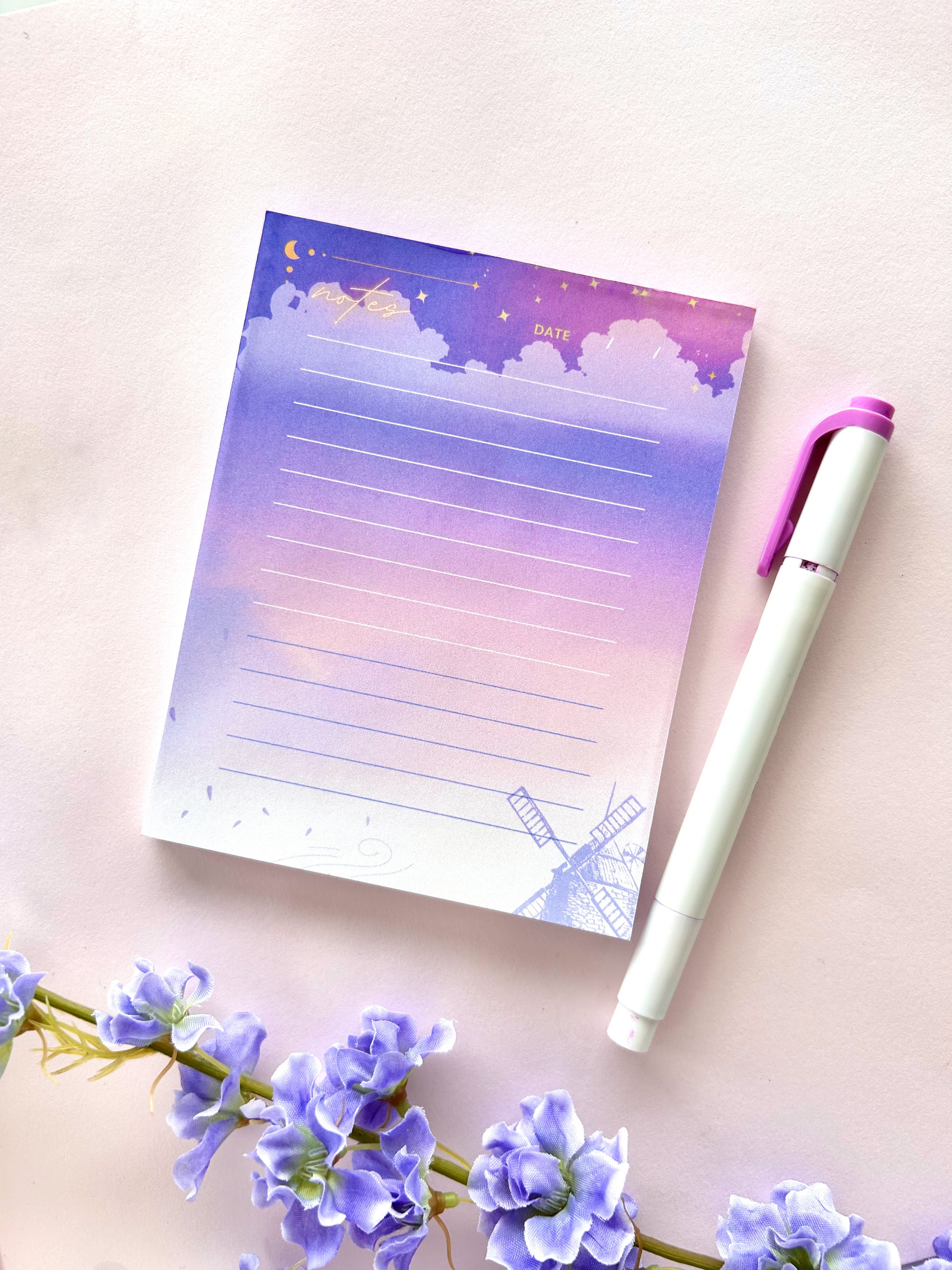 Lavender Sky Notepad